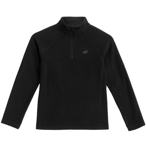 Bluza polarowa dla chłopca głęboka czerń HJZ21 JBIMP001B 20S Bluza polarowa dla chłopca głęboka czerń HJZ21 JBIMP001B 20S