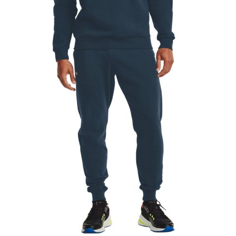 Spodnie męskie Under Armour Rival Fleece Jogger granatowe 1357128 408 Spodnie męskie Under Armour Rival Fleece Jogger granatowe 1357128 408