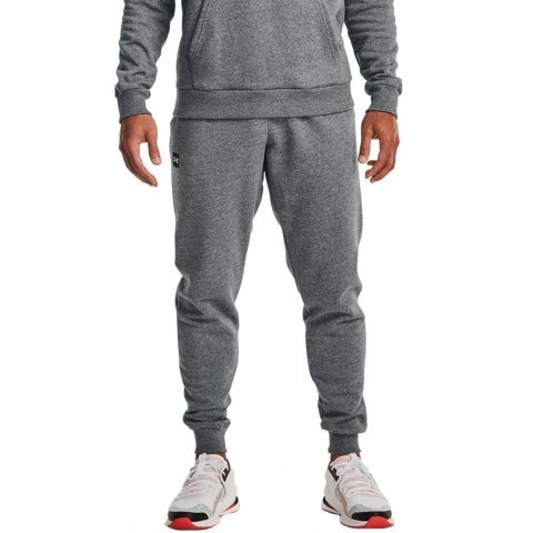 Spodnie męskie Under Armour Rival Fleece Jogger szare 1357128 012 Spodnie męskie Under Armour Rival Fleece Jogger szare 1357128 012