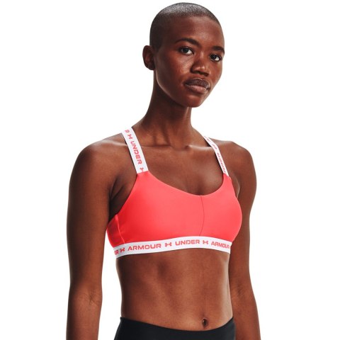 Stanik sportowy Under Armour Crossback Low różowo-biały 1361033 819 Stanik sportowy Under Armour Crossback Low różowo-biały 1361033 819