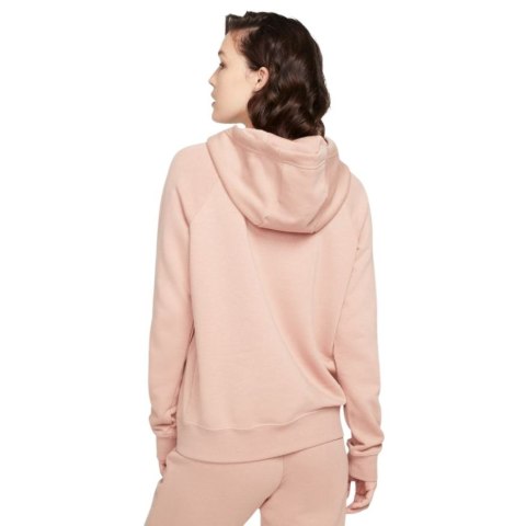 Bluza damska Nike NSW Essntl Flc Fnl Hoodie jasnoróżowa BV4116 609 Bluza damska Nike NSW Essntl Flc Fnl Hoodie jasnoróżowa BV4116 609