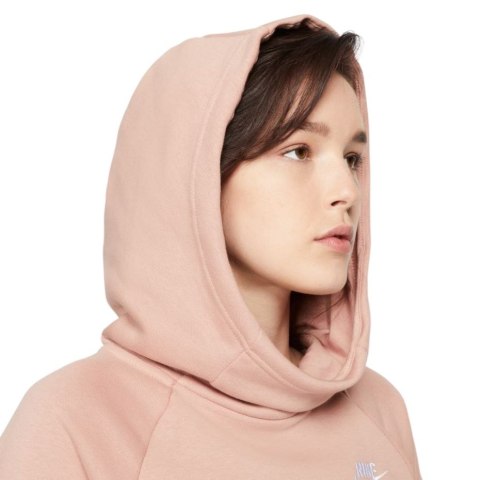 Bluza damska Nike NSW Essntl Flc Fnl Hoodie jasnoróżowa BV4116 609 Bluza damska Nike NSW Essntl Flc Fnl Hoodie jasnoróżowa BV4116 609
