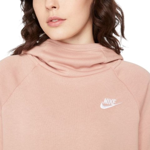 Bluza damska Nike NSW Essntl Flc Fnl Hoodie jasnoróżowa BV4116 609 Bluza damska Nike NSW Essntl Flc Fnl Hoodie jasnoróżowa BV4116 609