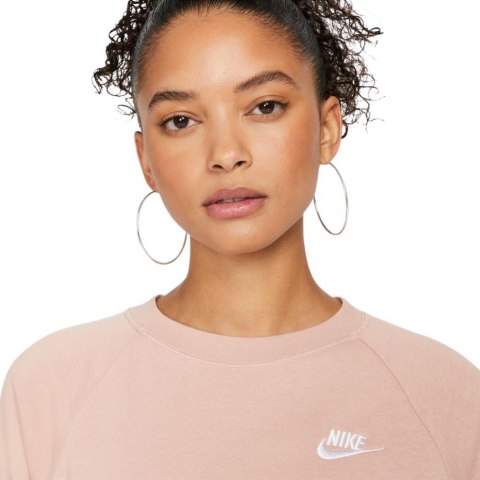 Bluza damska Nike Nsw Essential Fle Crew różowa BV4110 609 Bluza damska Nike Nsw Essential Fle Crew różowa BV4110 609