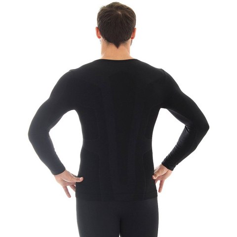 Bluza termoaktywna męska Brubeck Comfort Wool czarna LS11600 Bluza termoaktywna męska Brubeck Comfort Wool czarna LS11600