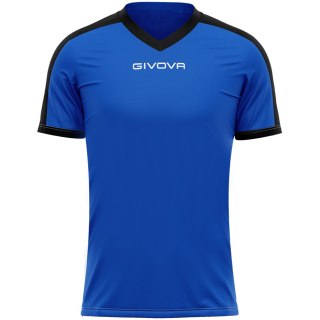 Koszulka Givova Revolution Interlock niebiesko-czarna MAC04 0210