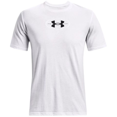 Koszulka męska Under Armour Repeat Ss graphics biała 1371264 100 Koszulka męska Under Armour Repeat Ss graphics biała 1371264 100