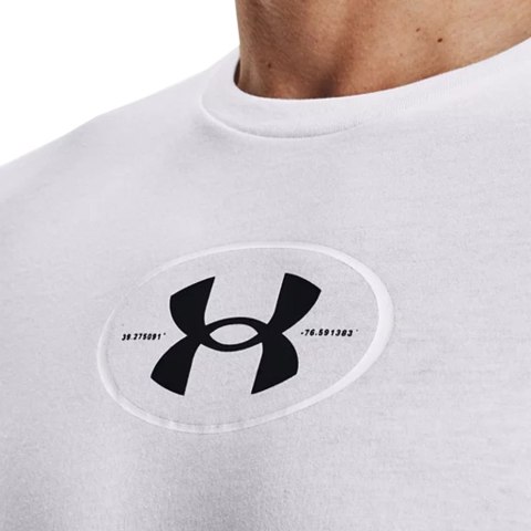 Koszulka męska Under Armour Repeat Ss graphics biała 1371264 100 Koszulka męska Under Armour Repeat Ss graphics biała 1371264 100