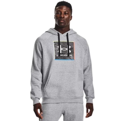 Bluza męska Under Armour UA Rival Flc Graphic Hoodie szara 1370349 011 Bluza męska Under Armour UA Rival Flc Graphic Hoodie szara 1370349 011