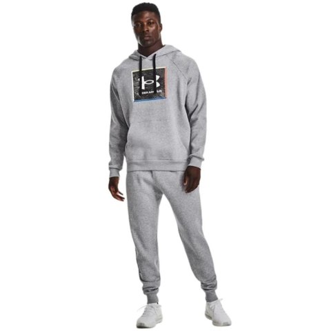Bluza męska Under Armour UA Rival Flc Graphic Hoodie szara 1370349 011 Bluza męska Under Armour UA Rival Flc Graphic Hoodie szara 1370349 011