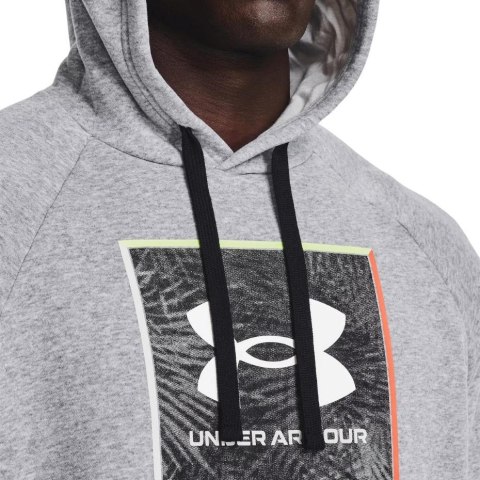 Bluza męska Under Armour UA Rival Flc Graphic Hoodie szara 1370349 011 Bluza męska Under Armour UA Rival Flc Graphic Hoodie szara 1370349 011