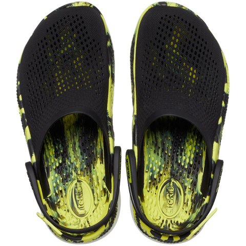 Chodaki Crocs LiteRide 360 Marbled Clog czarno-limonkowe 207634 02K Chodaki Crocs LiteRide 360 Marbled Clog czarno-limonkowe 207634 02K