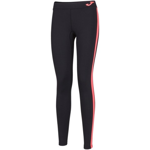 Legginsy damskie Joma Ascona Long Tight czarno-różowe 901127.119 Legginsy damskie Joma Ascona Long Tight czarno-różowe 901127.119