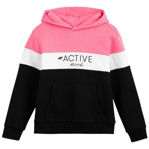 Bluza dla dziewczynki 4F głęboka czerń HJL22 JBLD002 20S Bluza dla dziewczynki 4F głęboka czerń HJL22 JBLD002 20S