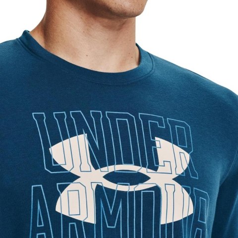 Bluza męska Under Armour UA Rival Terry Logo Crew niebieska 1370391 458 Bluza męska Under Armour UA Rival Terry Logo Crew niebieska 1370391 458