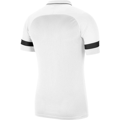 Koszulka dla dzieci Nike Dri-FIT Academy 21 Polo SS biała CW6106 100 Koszulka dla dzieci Nike Dri-FIT Academy 21 Polo SS biała CW6106 100
