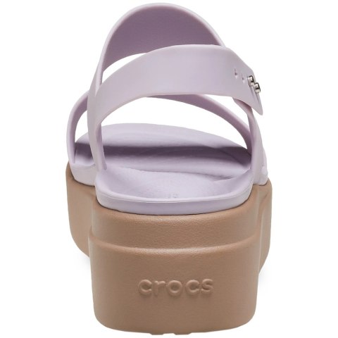 Sandały damskie Crocs Brooklyn Low Wedge fioletowo-beżowe 206453 5PV Sandały damskie Crocs Brooklyn Low Wedge fioletowo-beżowe 206453 5PV