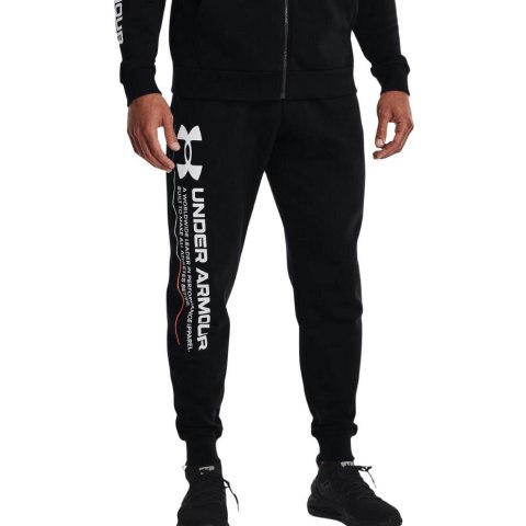 Spodnie męskie Under Armour Rival Fleece Chroma Pants czarne 1370345 001 Spodnie męskie Under Armour Rival Fleece Chroma Pants czarne 1370345 001