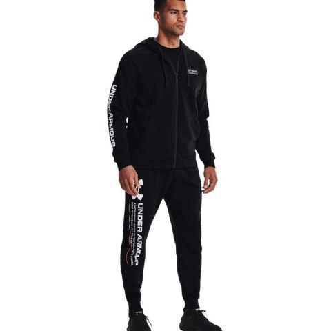 Spodnie męskie Under Armour Rival Fleece Chroma Pants czarne 1370345 001 Spodnie męskie Under Armour Rival Fleece Chroma Pants czarne 1370345 001