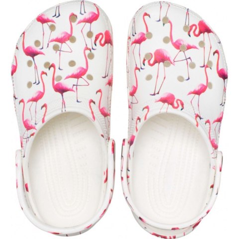 Chodaki dla dzieci Crocs Classic Party Kids biało-różowe 207826 1CW Chodaki dla dzieci Crocs Classic Party Kids biało-różowe 207826 1CW