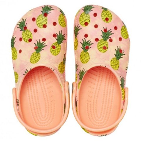 Chodaki dla dzieci Crocs Classic Party Kids pomarańczowe 207826 83E Chodaki dla dzieci Crocs Classic Party Kids pomarańczowe 207826 83E