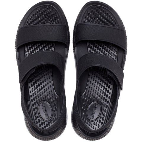 Sandały damskie Crocs Literide 360 czarno-szare 206711 02G Sandały damskie Crocs Literide 360 czarno-szare 206711 02G