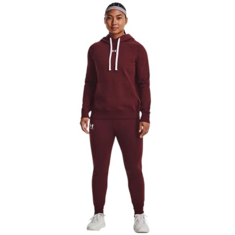 Bluza damska Under Armour Rival Fleece HB Hoodie czerwona 1356317 690 Bluza damska Under Armour Rival Fleece HB Hoodie czerwona 1356317 690