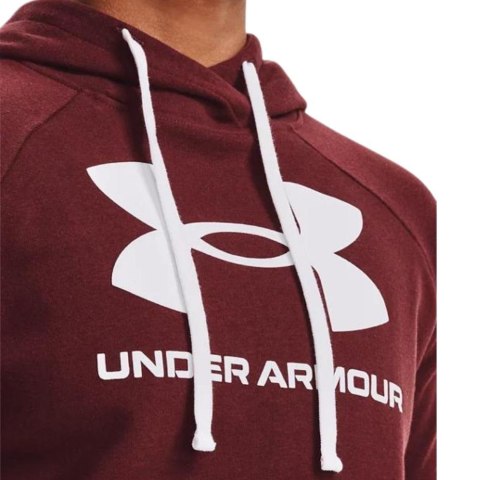 Bluza damska Under Armour Rival Fleece Logo Hoodie bordowa 1356318 690 Bluza damska Under Armour Rival Fleece Logo Hoodie bordowa 1356318 690