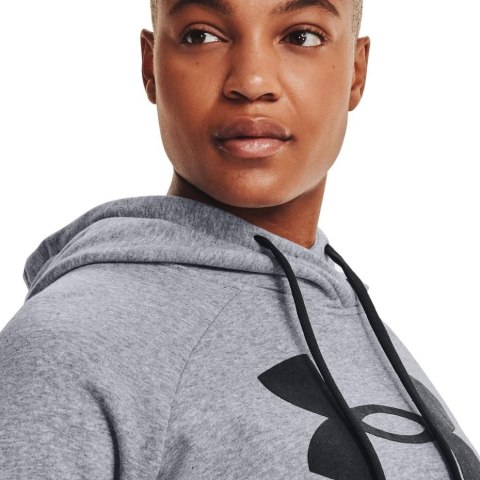 Bluza damska Under Armour Rival Fleece Logo Hoodie szara 1356318 035 Bluza damska Under Armour Rival Fleece Logo Hoodie szara 1356318 035