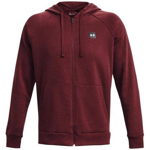 Bluza męska Under Armour Rival Fleece FZ Hoodie bordowa 1357111 690 Bluza męska Under Armour Rival Fleece FZ Hoodie bordowa 1357111 690