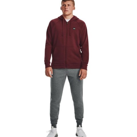 Bluza męska Under Armour Rival Fleece FZ Hoodie bordowa 1357111 690 Bluza męska Under Armour Rival Fleece FZ Hoodie bordowa 1357111 690