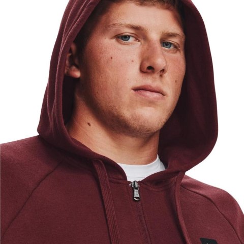 Bluza męska Under Armour Rival Fleece FZ Hoodie bordowa 1357111 690 Bluza męska Under Armour Rival Fleece FZ Hoodie bordowa 1357111 690