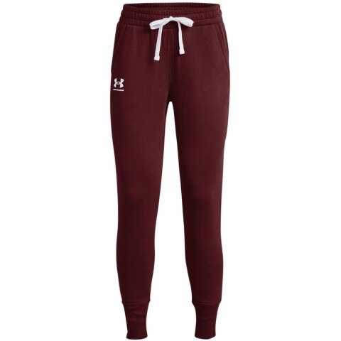Spodnie damskie Under Armour Rival Fleece bordowe 1356416 690 Spodnie damskie Under Armour Rival Fleece bordowe 1356416 690