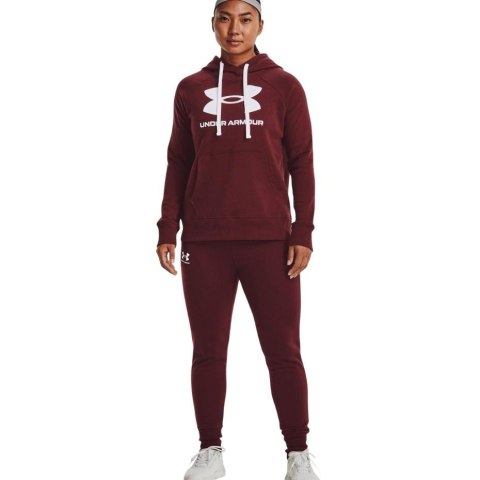 Spodnie damskie Under Armour Rival Fleece bordowe 1356416 690 Spodnie damskie Under Armour Rival Fleece bordowe 1356416 690