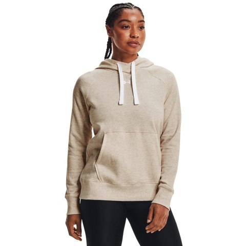 Bluza damska Under Armour Rival Fleece HB Hoodie beżowa 1356317 783 Bluza damska Under Armour Rival Fleece HB Hoodie beżowa 1356317 783
