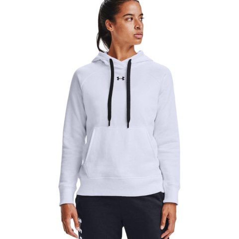 Bluza damska Under Armour Rival Fleece HB Hoodie biała 1356317 100 Bluza damska Under Armour Rival Fleece HB Hoodie biała 1356317 100