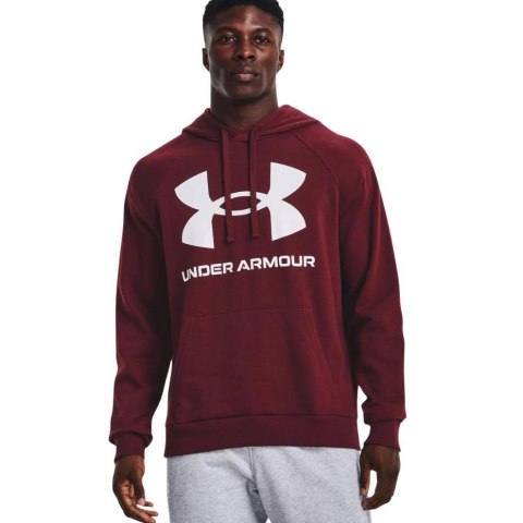 Bluza męska Under Armour Rival Fleece Big Logo HD bordowa 1357093 690 Bluza męska Under Armour Rival Fleece Big Logo HD bordowa 1357093 690
