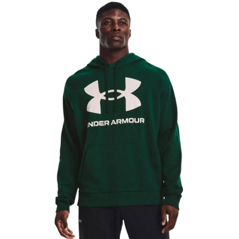 Bluza męska Under Armour Rival Fleece Big Logo HD zielona 1357093 330 Bluza męska Under Armour Rival Fleece Big Logo HD zielona 1357093 330