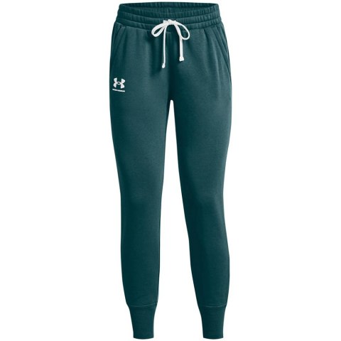 Spodnie damskie Under Armour Rival Fleece Joggers zielone 1356416 716 Spodnie damskie Under Armour Rival Fleece Joggers zielone 1356416 716