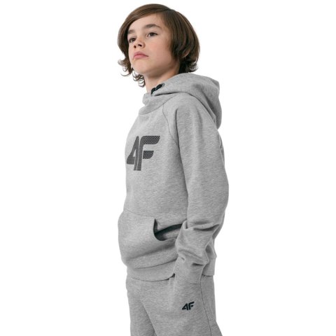 Bluza dla chłopca 4F szary melanż HJZ22 JBLM002 25M Bluza dla chłopca 4F szary melanż HJZ22 JBLM002 25M