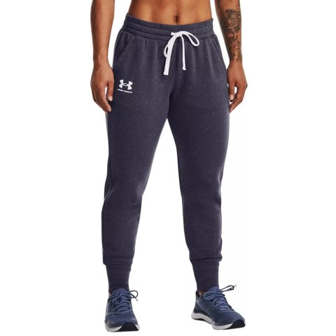 Spodnie damskie Under Armour Rival Fleece Jogger szare 1356416 558 Spodnie damskie Under Armour Rival Fleece Jogger szare 1356416 558