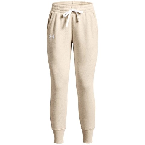 Spodnie damskie Under Armour Rival Fleece kremowe 1356416 783 Spodnie damskie Under Armour Rival Fleece kremowe 1356416 783