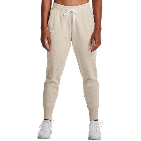 Spodnie damskie Under Armour Rival Fleece kremowe 1356416 783 Spodnie damskie Under Armour Rival Fleece kremowe 1356416 783