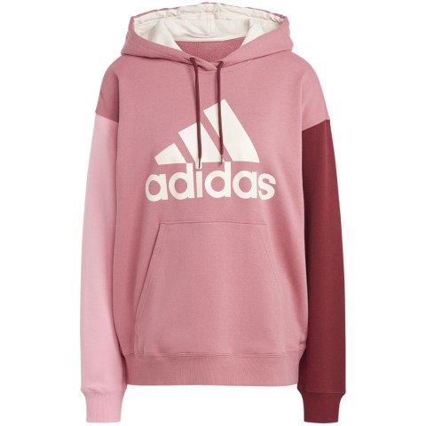 Bluza damska adidas Essentials Big Logo Oversized French Terry Hoodie różowa IC9869 Bluza damska adidas Essentials Big Logo Oversized French Terry Hoodie różowa IC9869