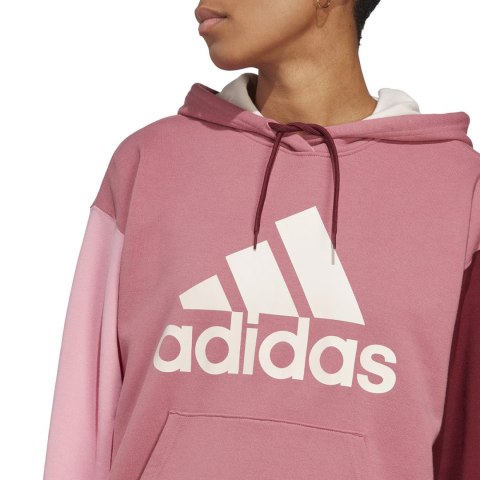 Bluza damska adidas Essentials Big Logo Oversized French Terry Hoodie różowa IC9869 Bluza damska adidas Essentials Big Logo Oversized French Terry Hoodie różowa IC9869