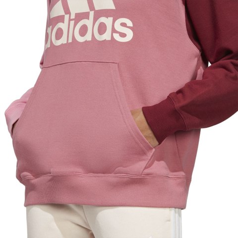 Bluza damska adidas Essentials Big Logo Oversized French Terry Hoodie różowa IC9869 Bluza damska adidas Essentials Big Logo Oversized French Terry Hoodie różowa IC9869