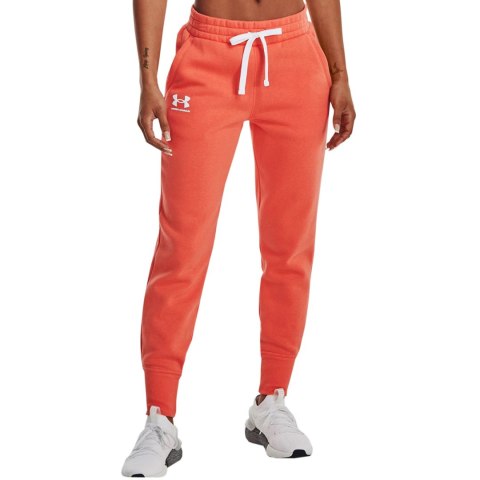 Spodnie damskie Under Armour Rival Fleece pomarańczowe 1356416 877 Spodnie damskie Under Armour Rival Fleece pomarańczowe 1356416 877