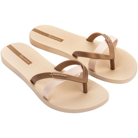 Klapki damskie Ipanema Kirei Fem beżowo-złote 81805-AG219 Klapki damskie Ipanema Kirei Fem beżowo-złote 81805-AG219