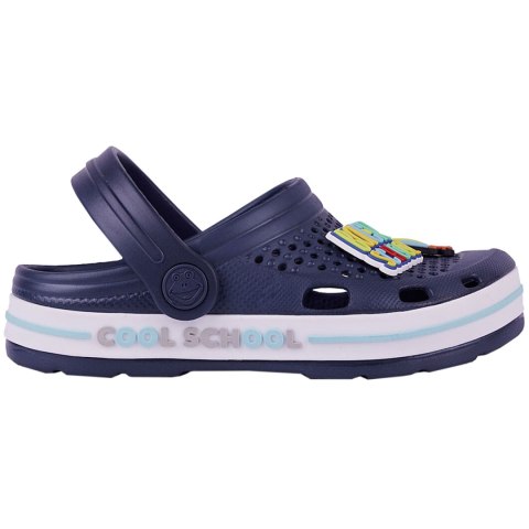 Chodaki dla dzieci Coqui Lindo granatowo-białe 6423-415-2132 Chodaki dla dzieci Coqui Lindo granatowo-białe 6423-415-2132