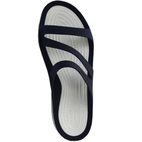 Klapki damskie Crocs Swiftwater Sandal W granatowo-białe 203998 462 Klapki damskie Crocs Swiftwater Sandal W granatowo-białe 203998 462